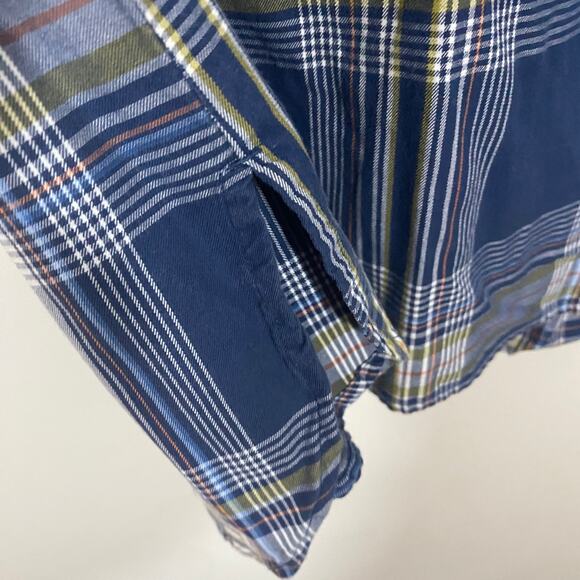 Pendleton Blue Ivory Checkered Long Sleeve Shirt Tunic Dress 100% Cotton Sz L - Picture 4 of 9